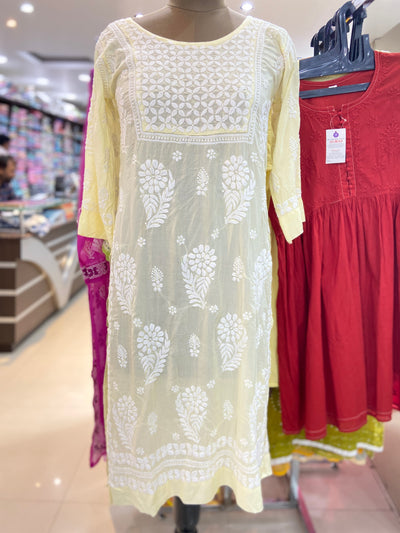 Parineeti Lucknowi Chikankari Modal Kurti