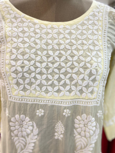 Parineeti Lucknowi Chikankari Modal Kurti