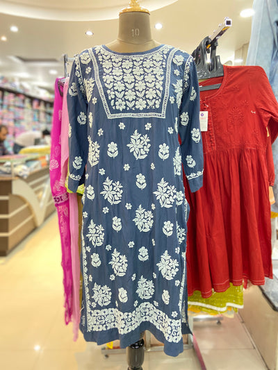 Sehrish Lucknowi Chikankari Modal Kurti