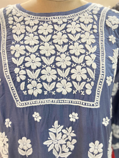 Sehrish Lucknowi Chikankari Modal Kurti