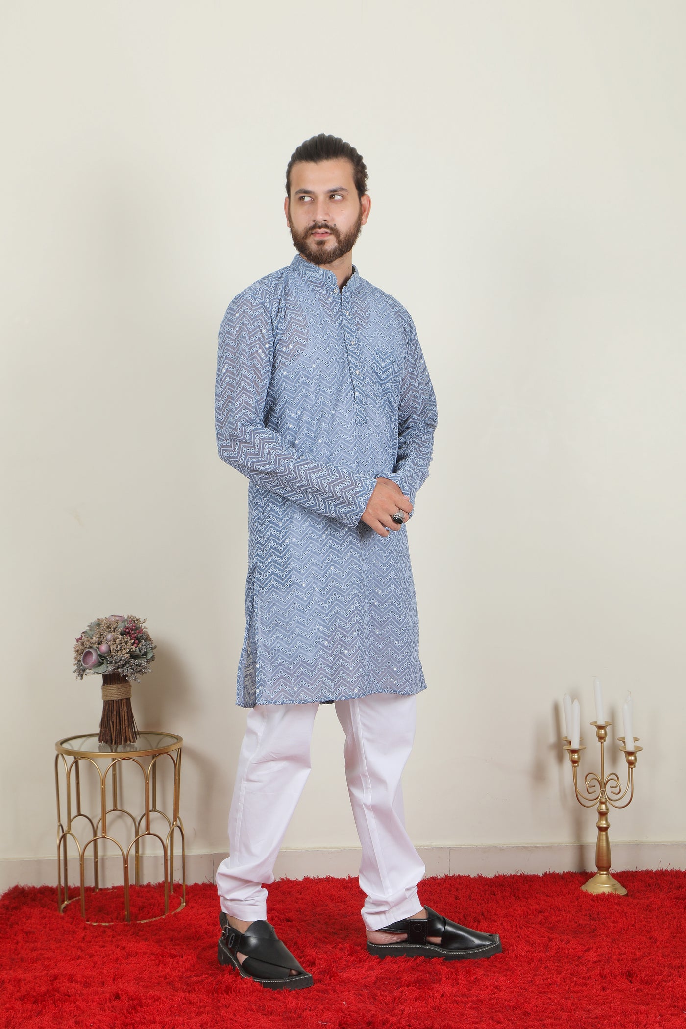 Badshah Kurta | Cream - Almas Lifestyle