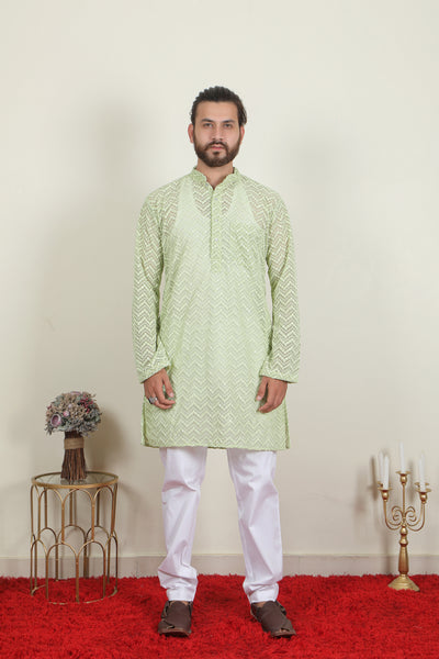 Badshah Kurta | Cream - Almas Lifestyle