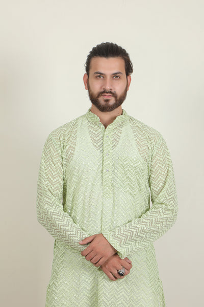 Badshah Kurta | Cream - Almas Lifestyle