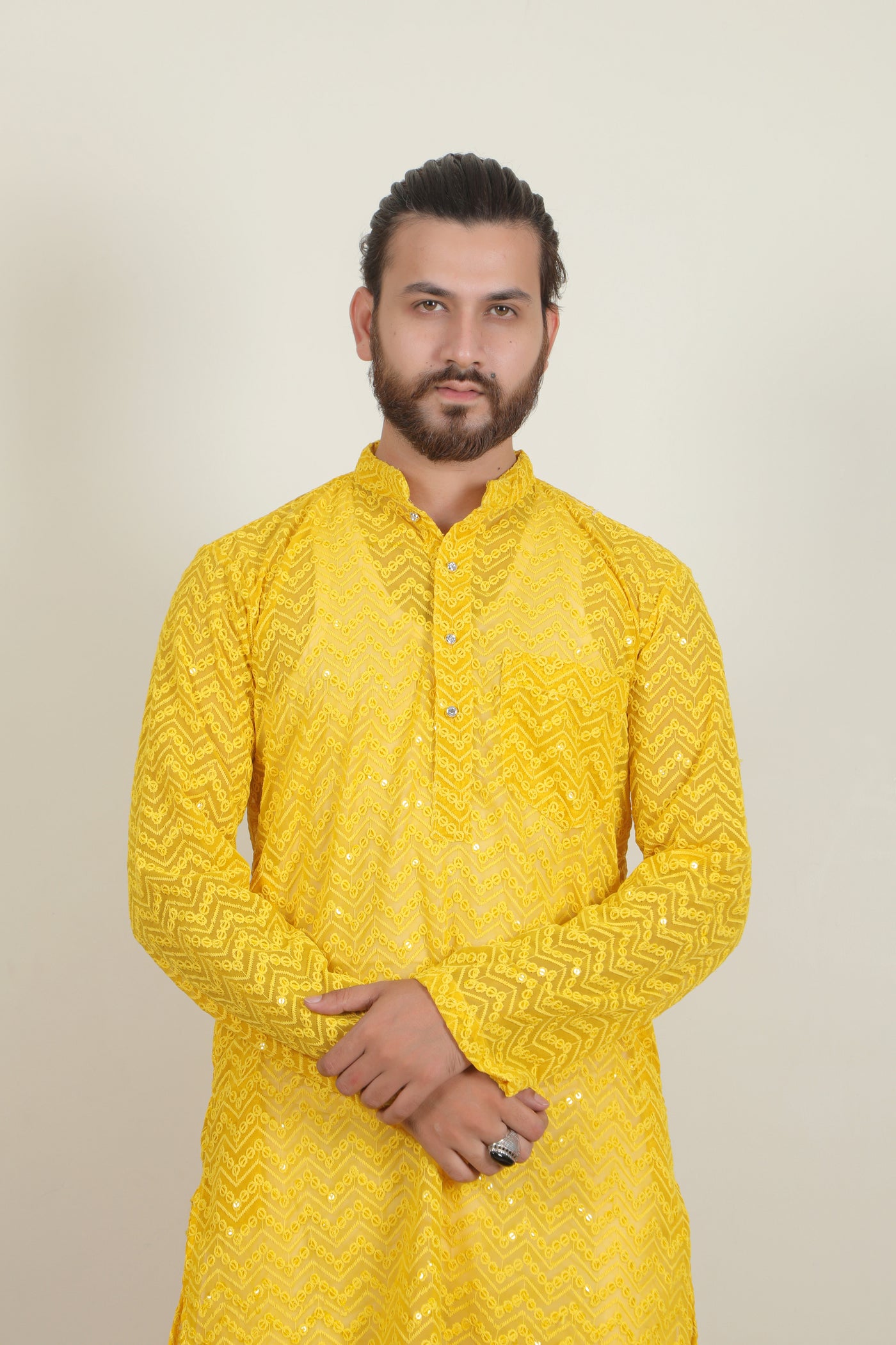 Badshah Kurta | Cream - Almas Lifestyle