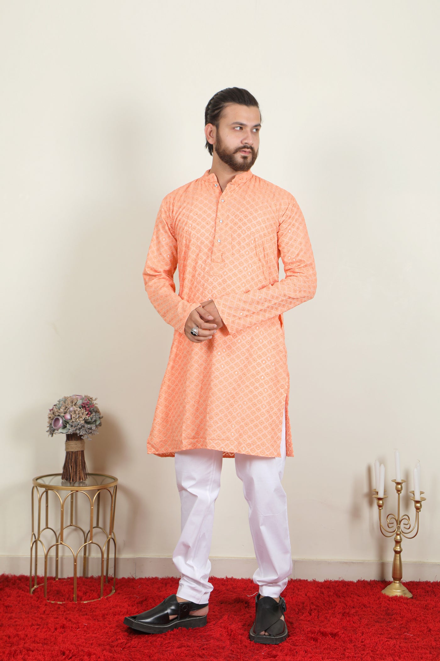 Badshah Kurta | Cream - Almas Lifestyle