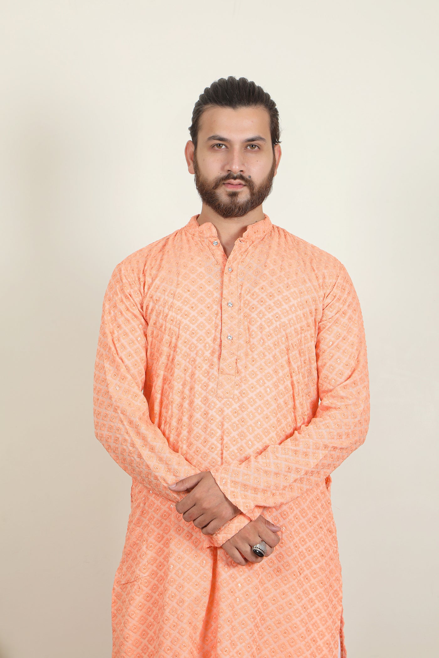 Badshah Kurta | Cream - Almas Lifestyle