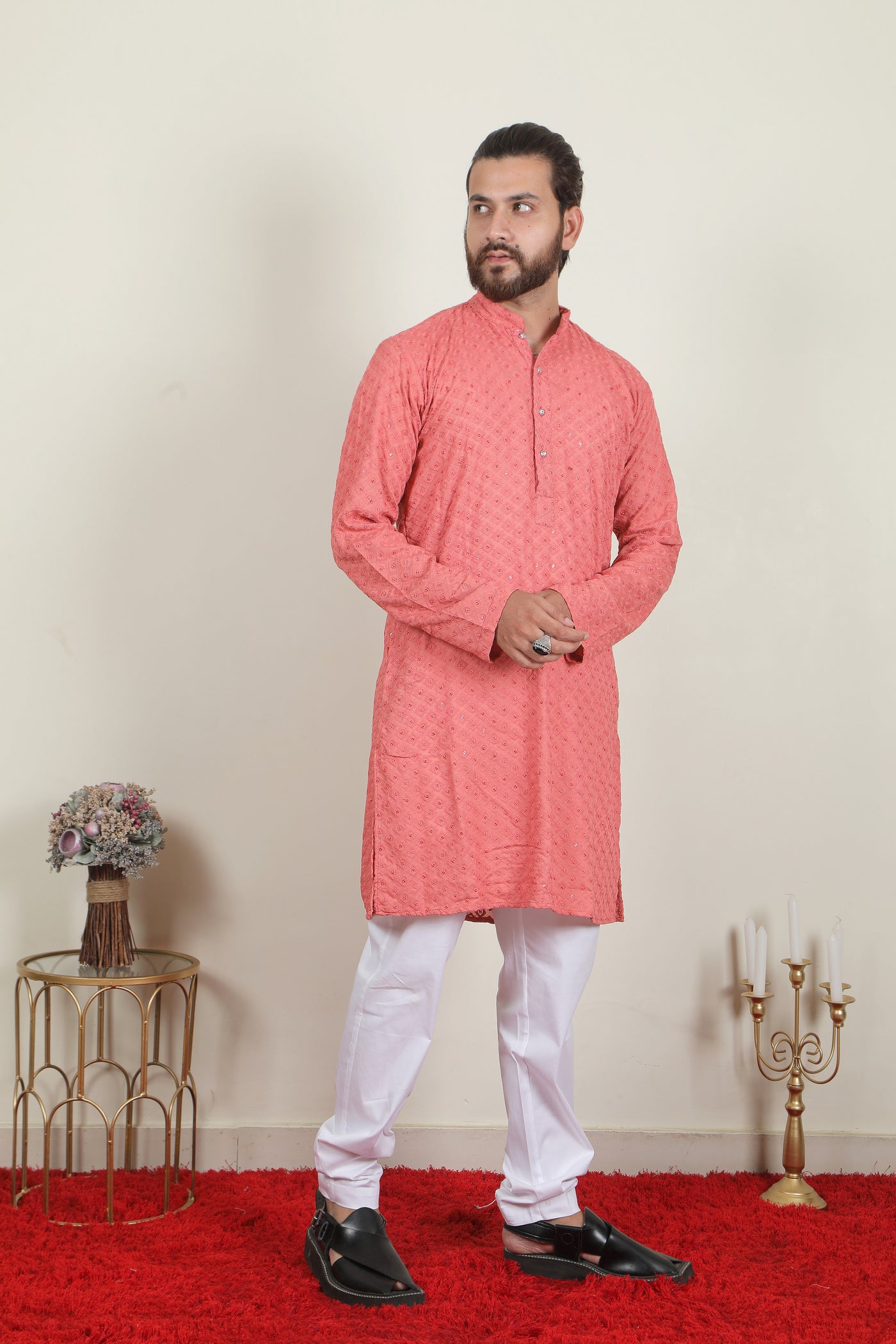 Badshah Kurta | Cream - Almas Lifestyle