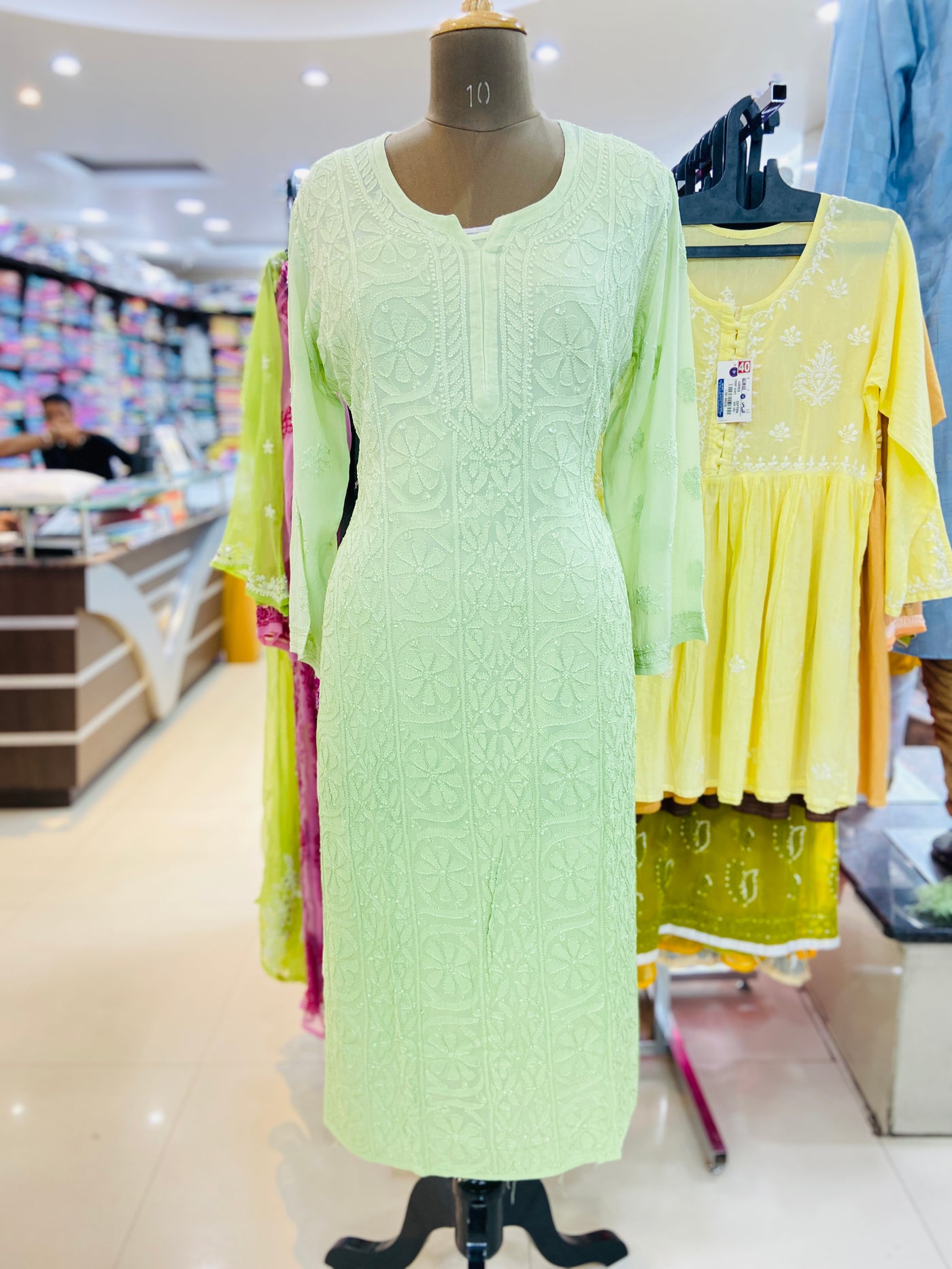 Karina Lucknowi Chikankari Viscose Soft Kurti On New Design