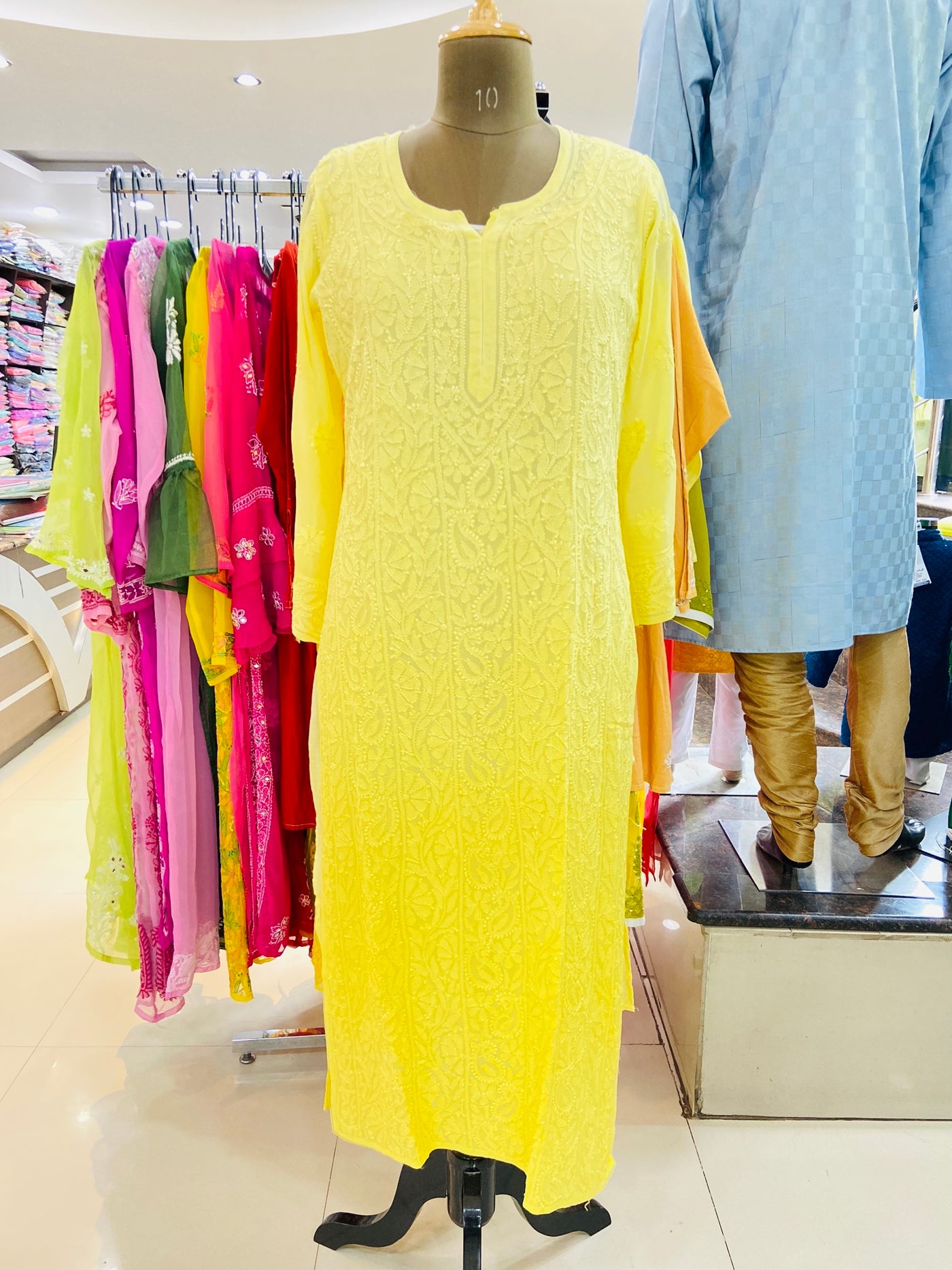 Karina Lucknowi Chikankari Viscose Soft Kurti On New Design