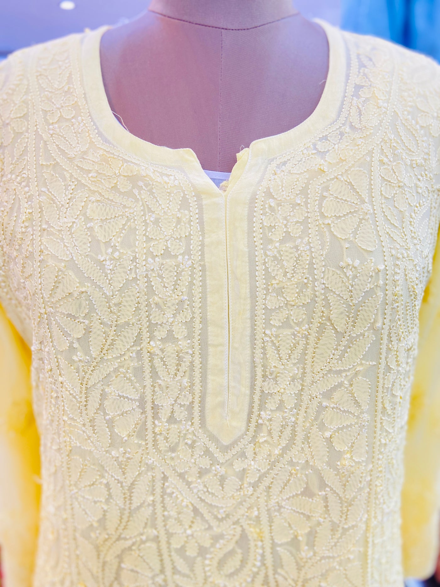 Karina Lucknowi Chikankari Viscose Soft Kurti On New Design