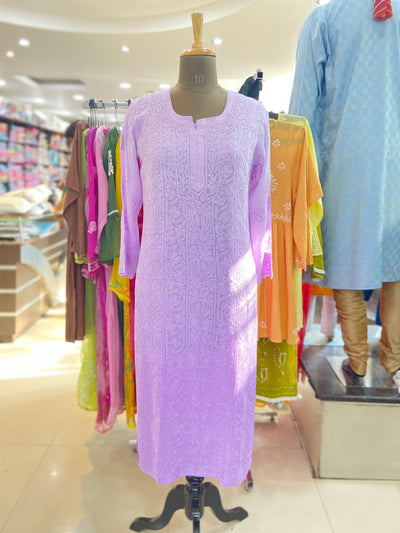 Karina Lucknowi Chikankari Viscose Soft Kurti On New Design