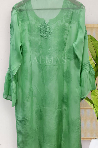 Chikankari Organza Kurti