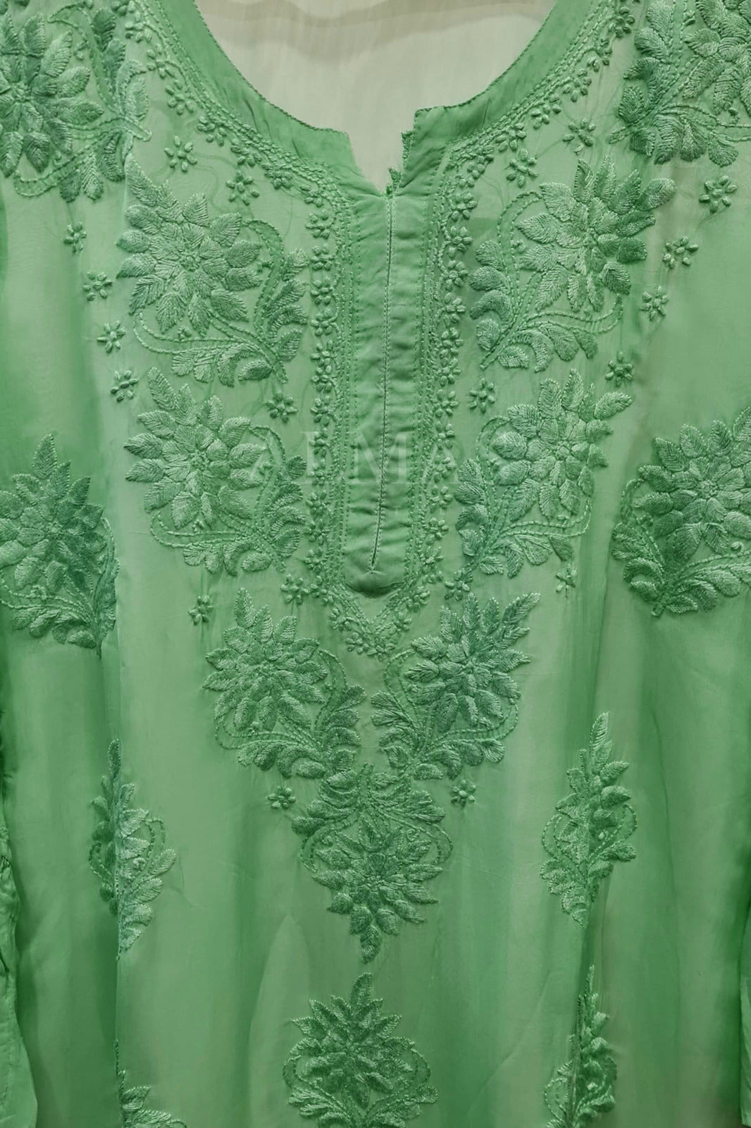 Chikankari Organza Kurti