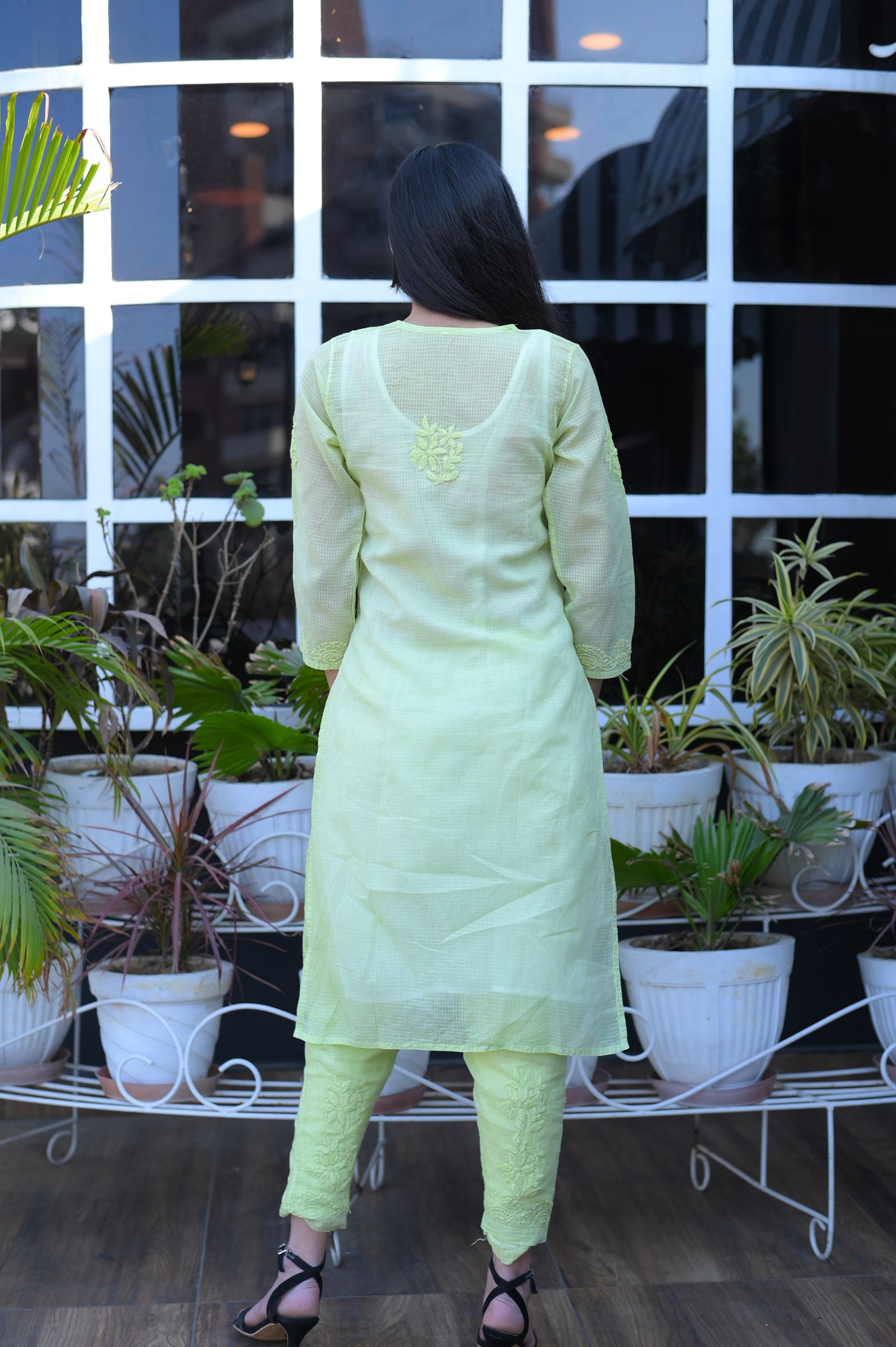 Almas Lifestyle Kota Kurti & Pant Sets | Green - Almas Lifestyle